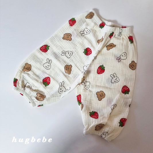 Strawberry bunny pants