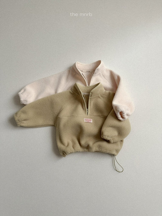 King fleece half zipup