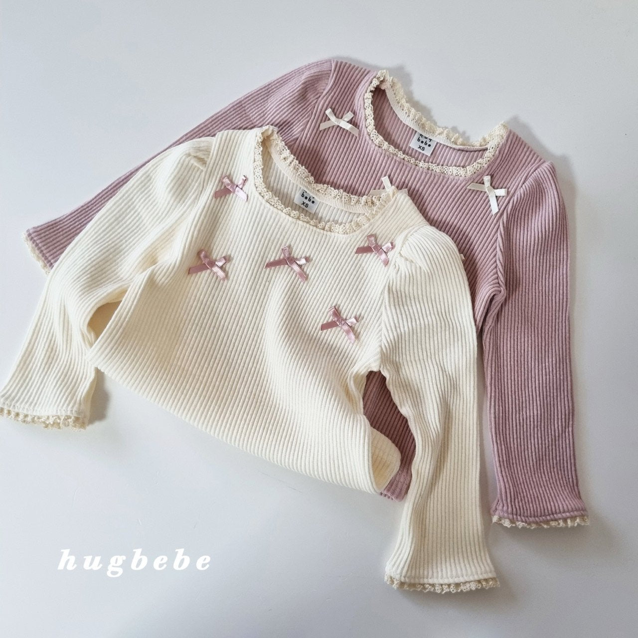 Lace ribbon top