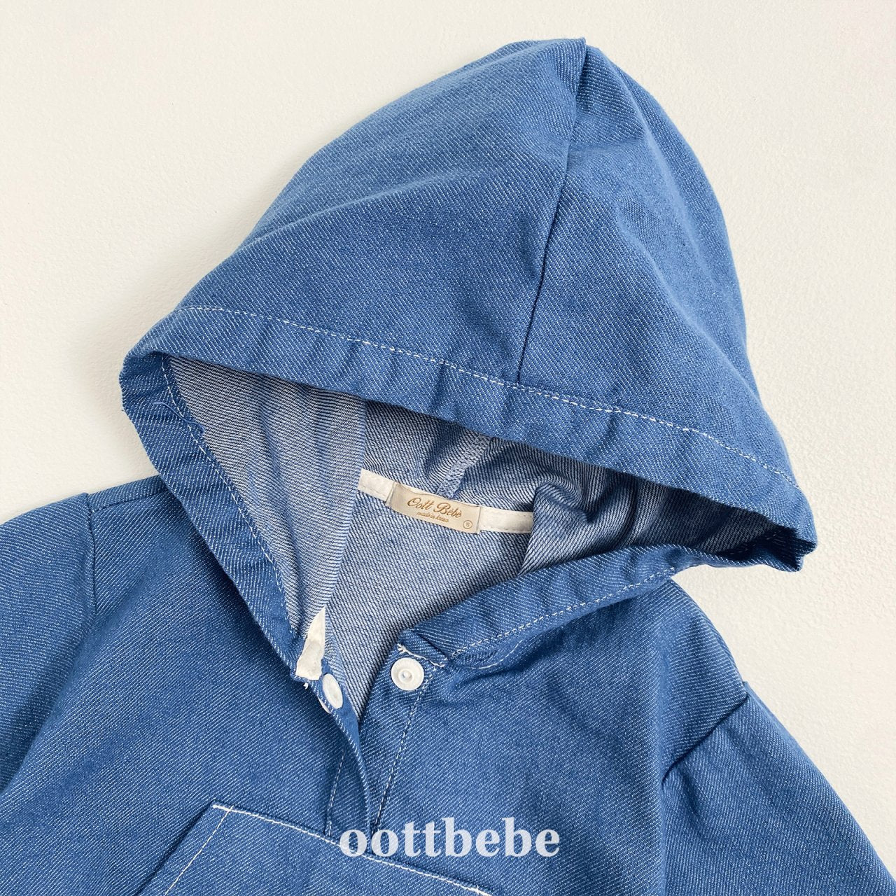 Stitched hoodie onesie