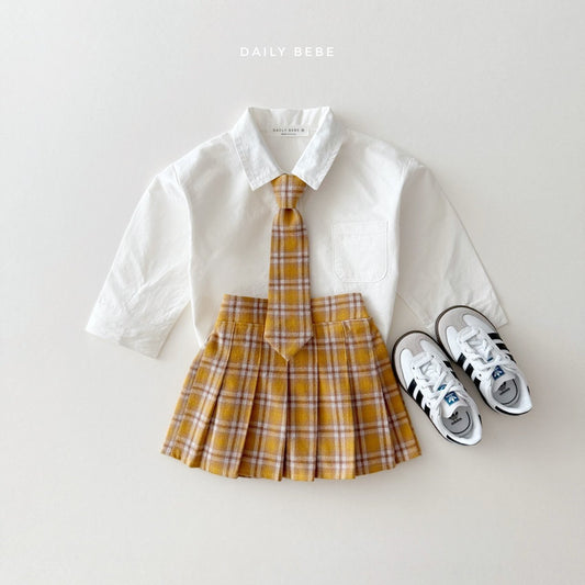 Checkered school skirt