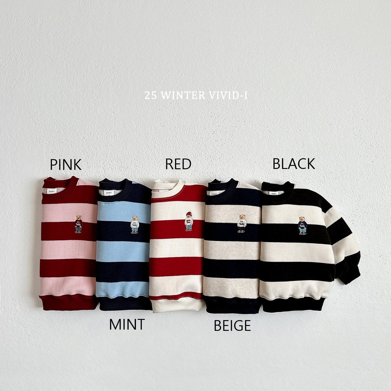 Striped bear sweatshirt