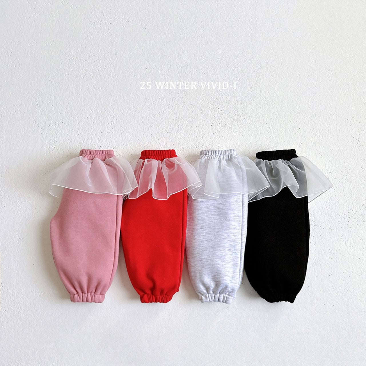 Fleece-lined chiffon skirt pants