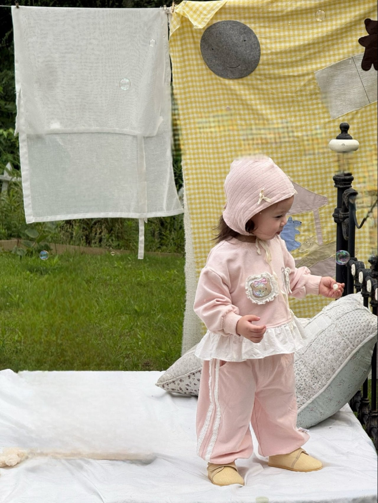 Bubble cream jogger set