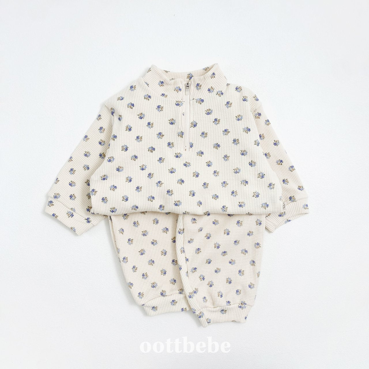 Sweet waffle anorak set