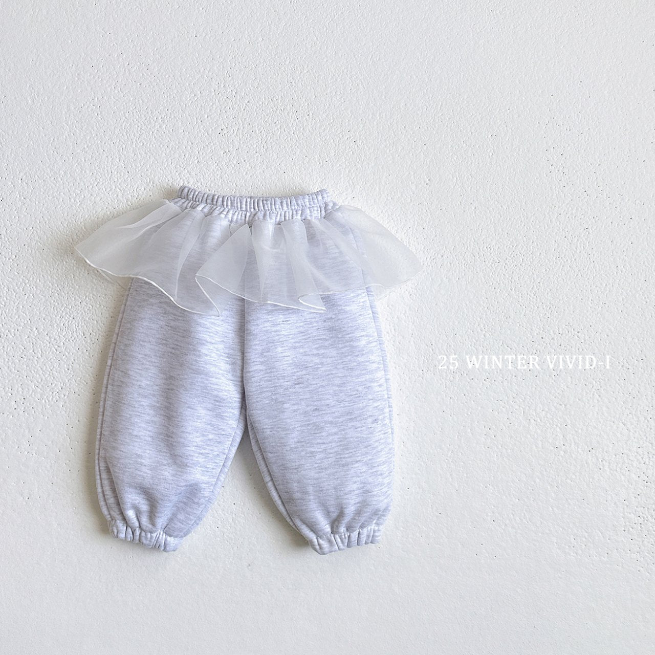 Fleece-lined chiffon skirt pants