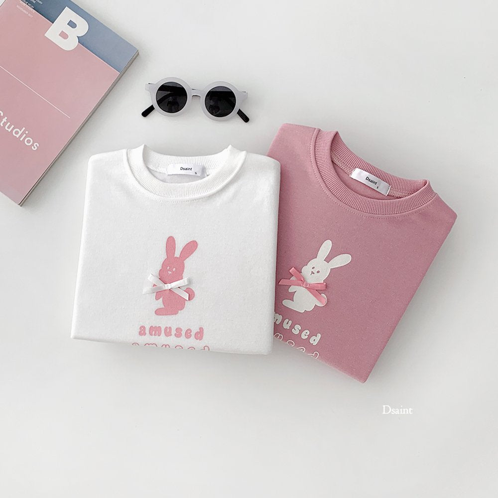 Amused pink ribbon sweatshirt