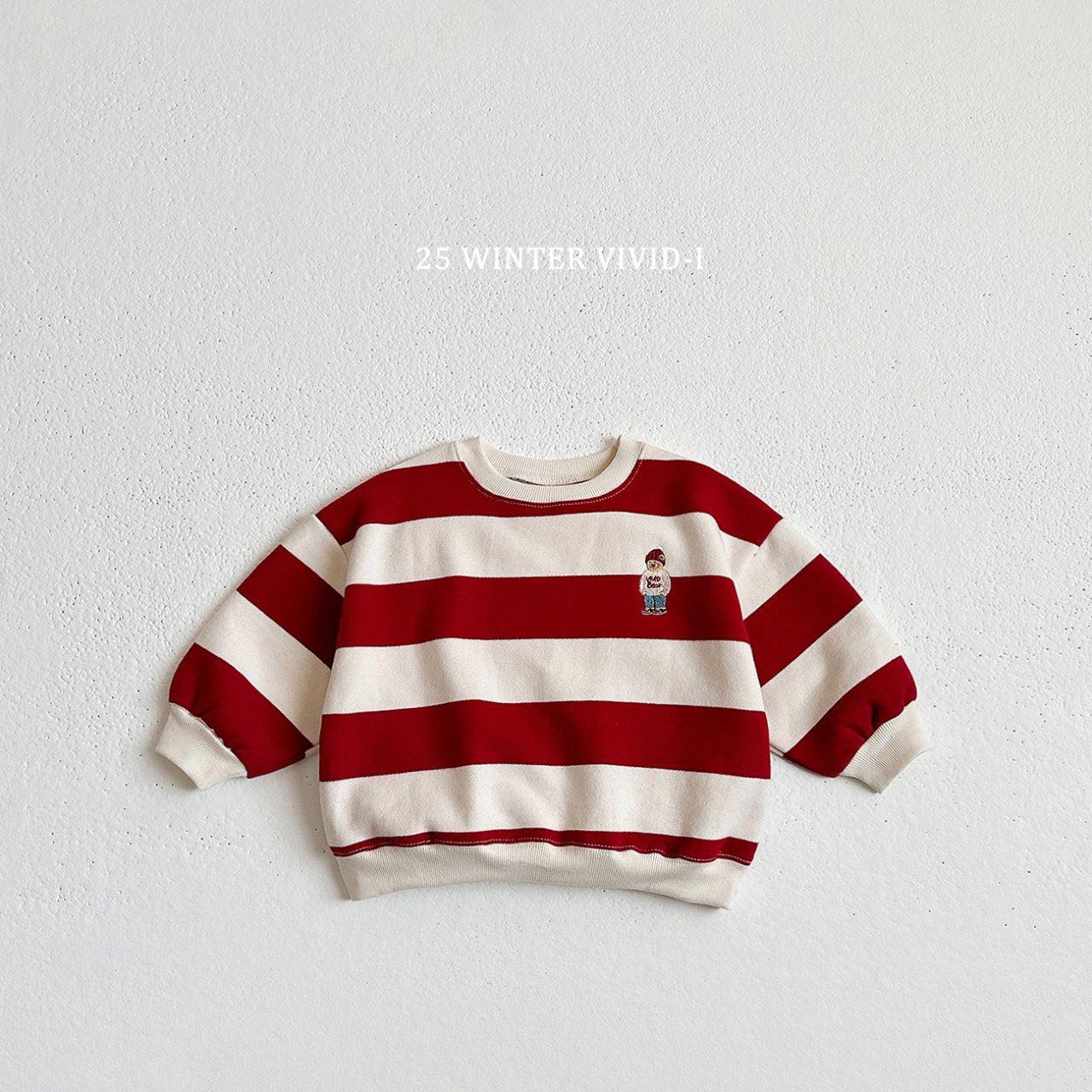 Striped bear sweatshirt
