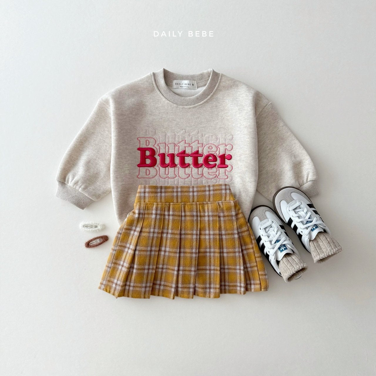 Checkered school skirt