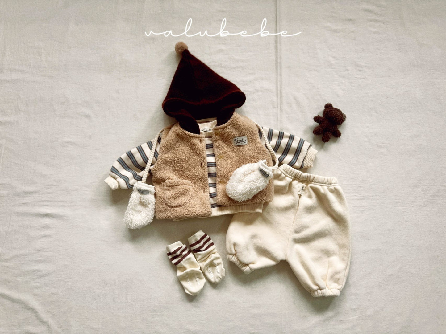 Multi-striped fleece sweatshirt