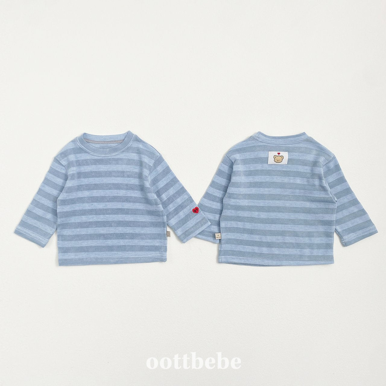 Mixed stripes top