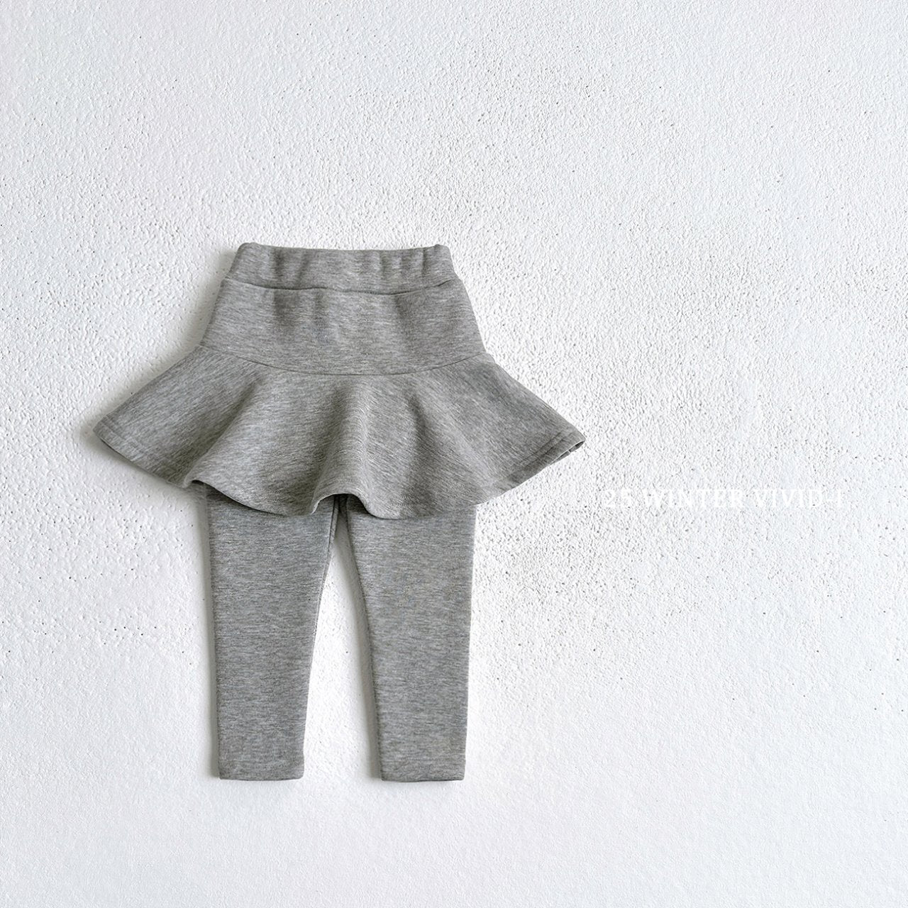 Winter fleece-lined skirt leggings