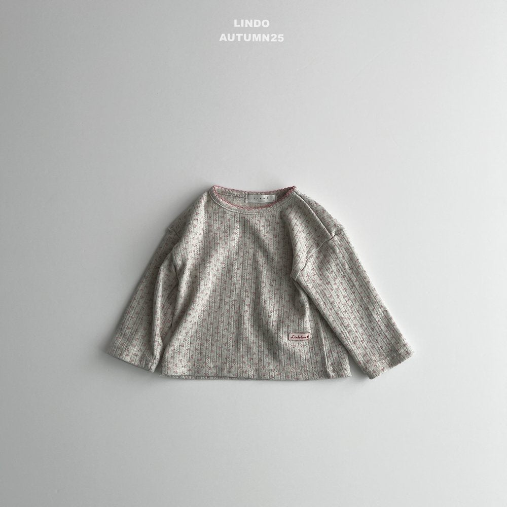 Small flower eyelet top