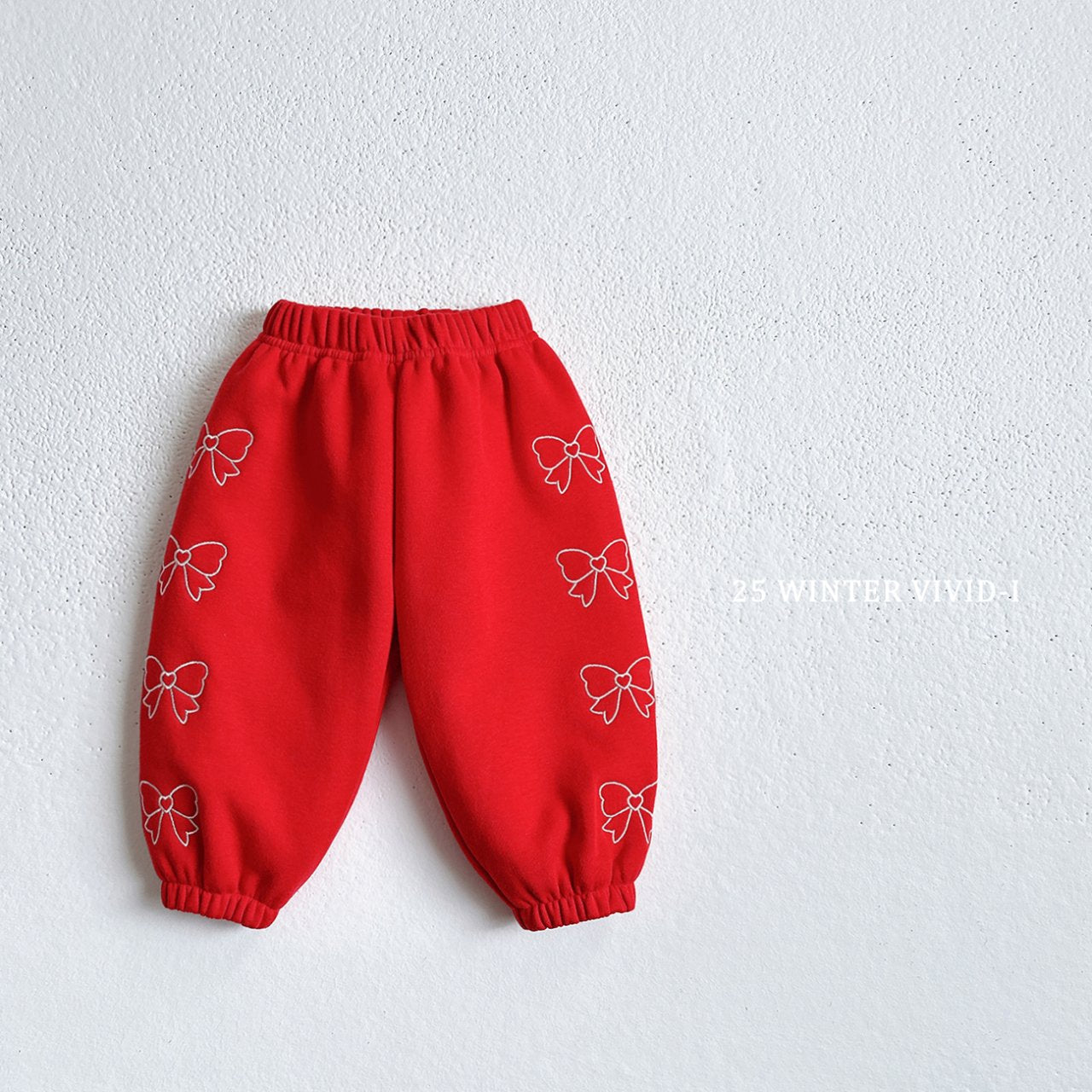 Ribbon embroidered pants