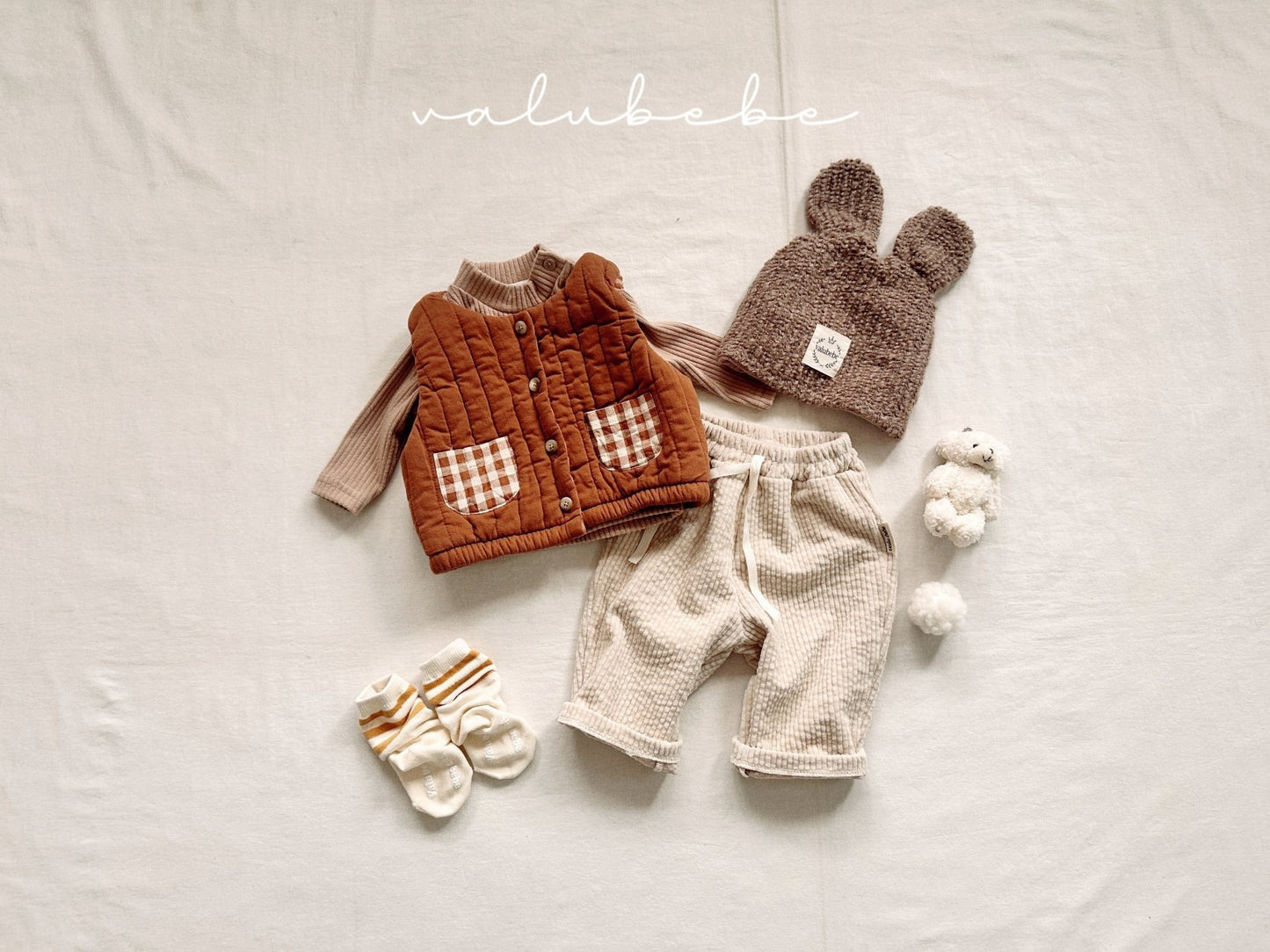 Boucle bear beanie