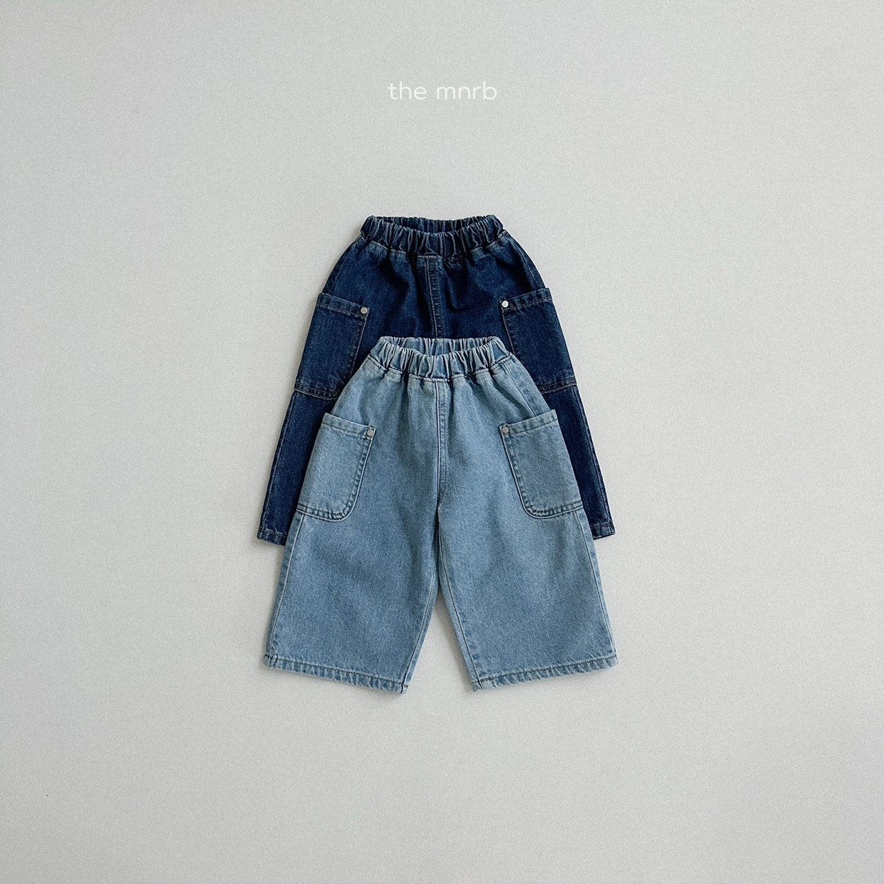 Side denim pants