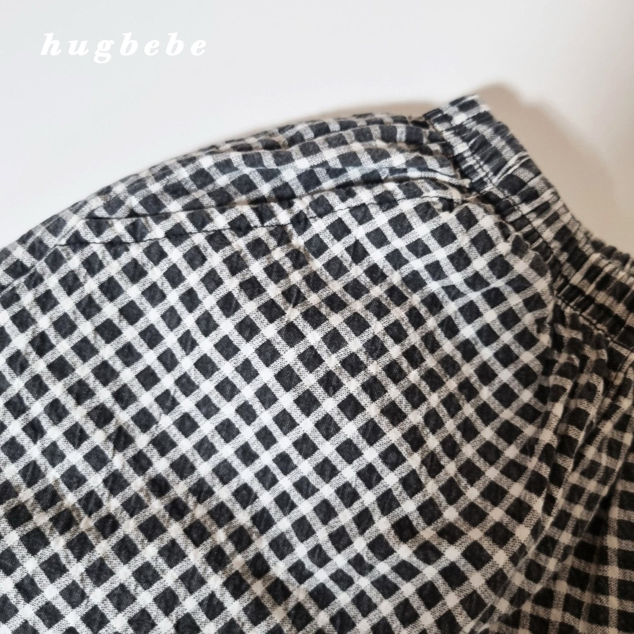 Autumn checkered baggy pants