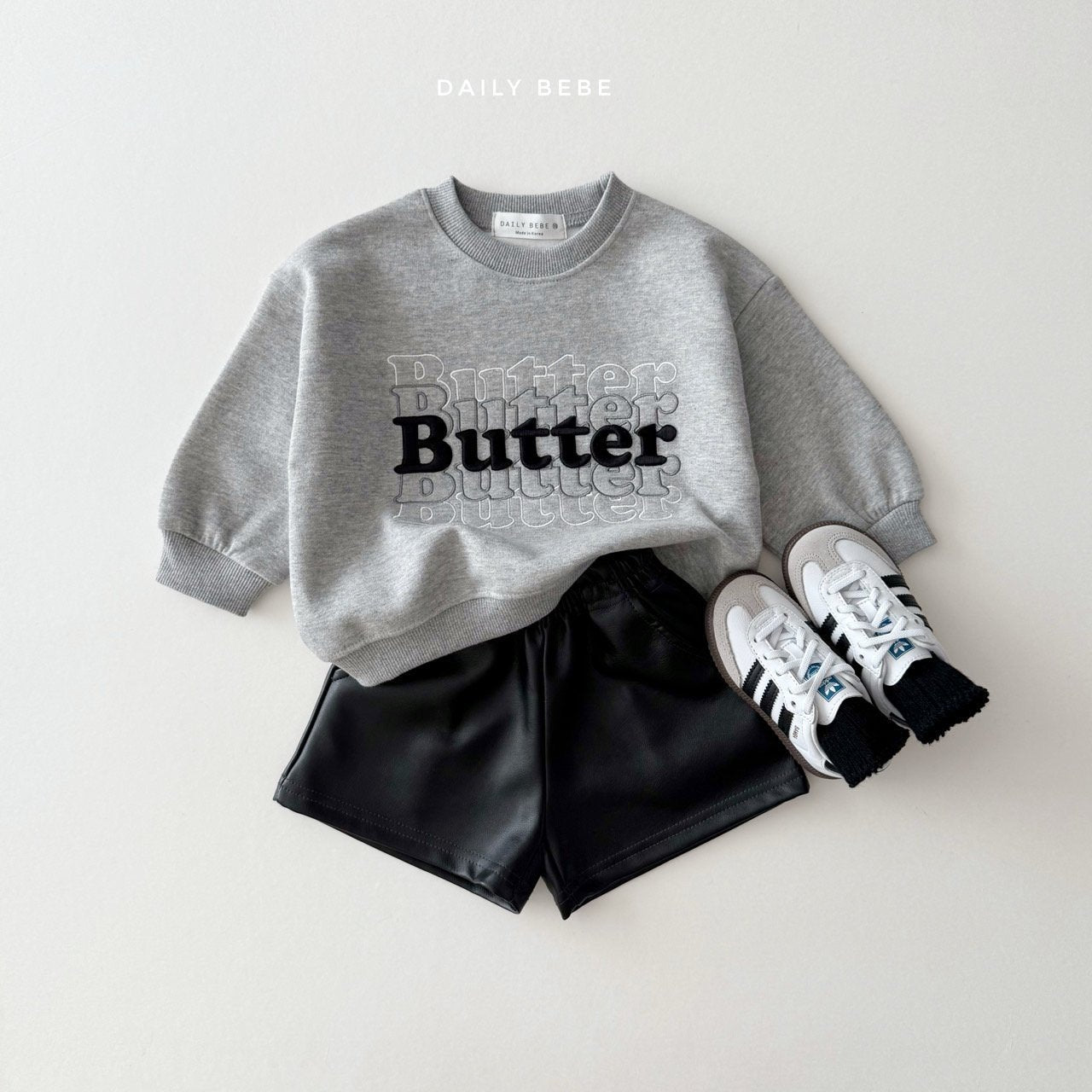Butter embroidery sweatshirt