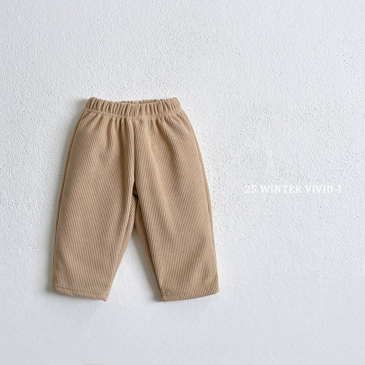 Soft fleece corduroy pants