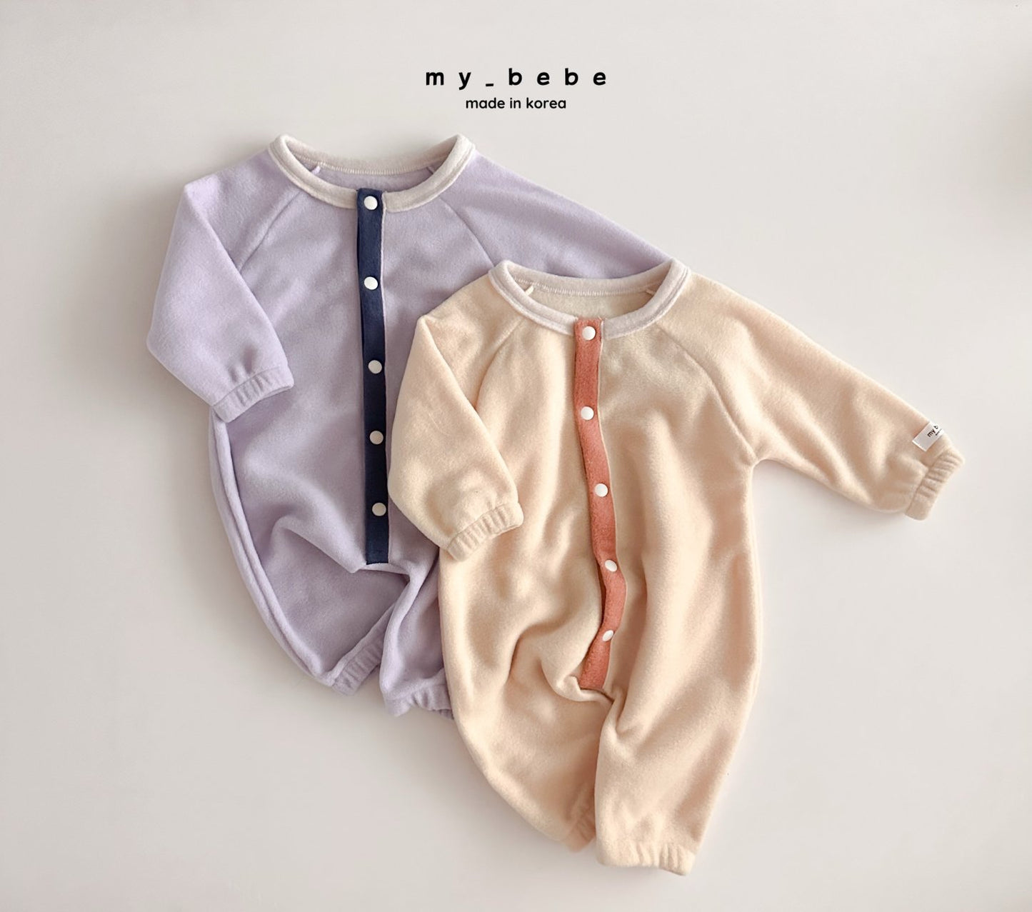 Snap fleece body suit