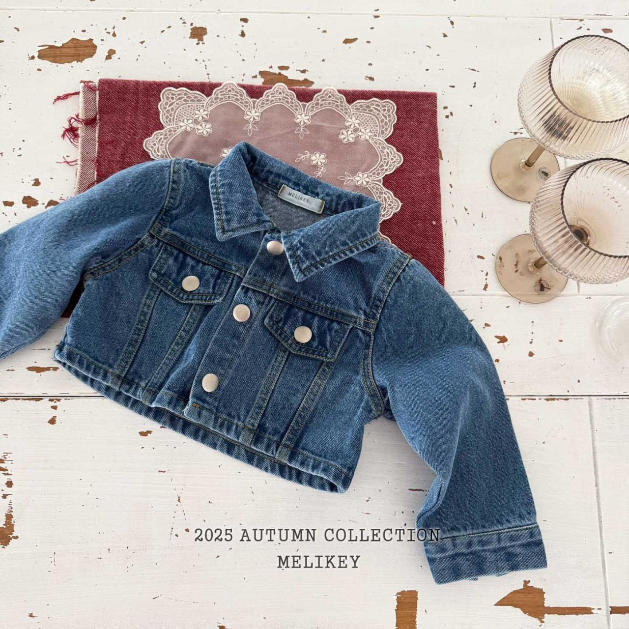 Denim short jacket