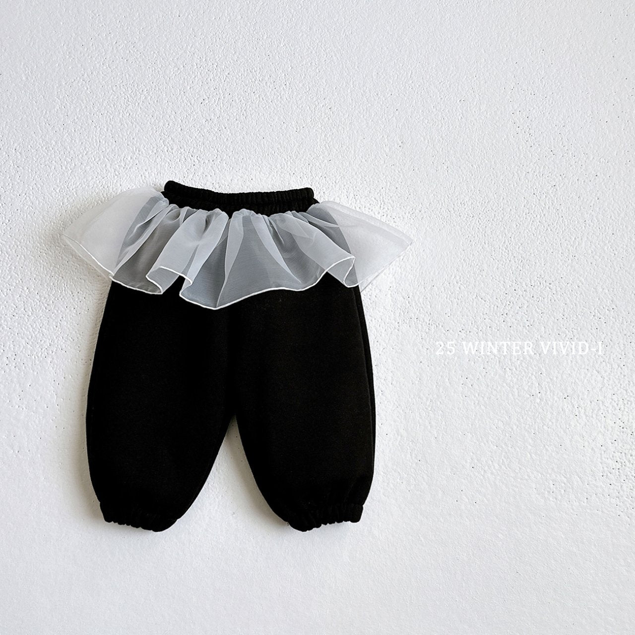 Fleece-lined chiffon skirt pants