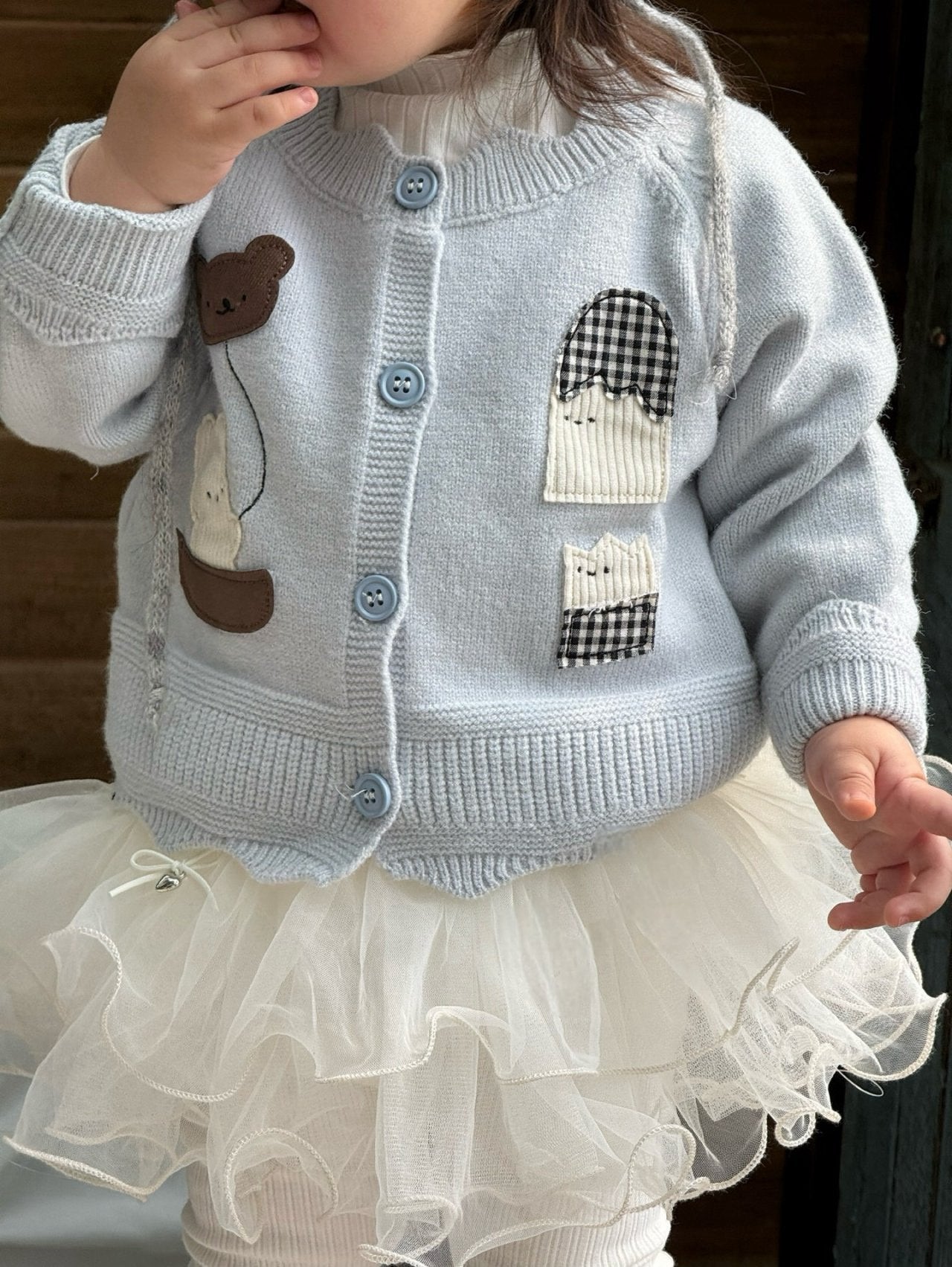 Cotton candy knit cardigan