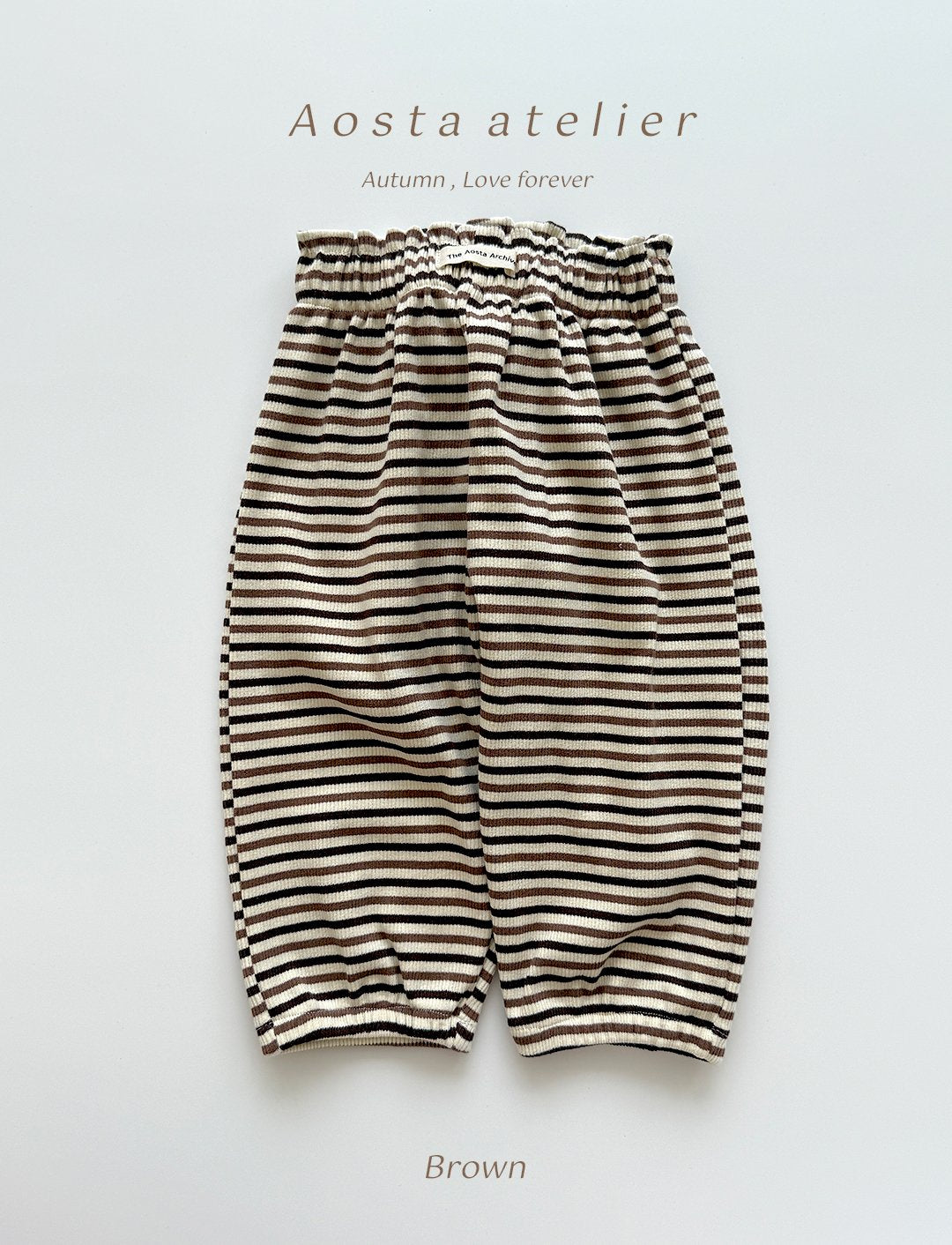 Striped chocolate pants
