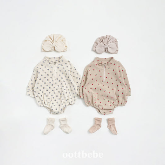 Sweet waffle anorak suit