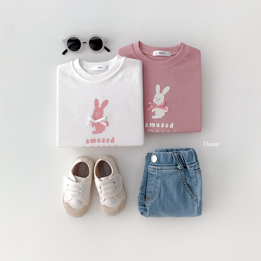 Amused pink ribbon sweatshirt
