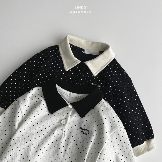 Little dot collar shirt