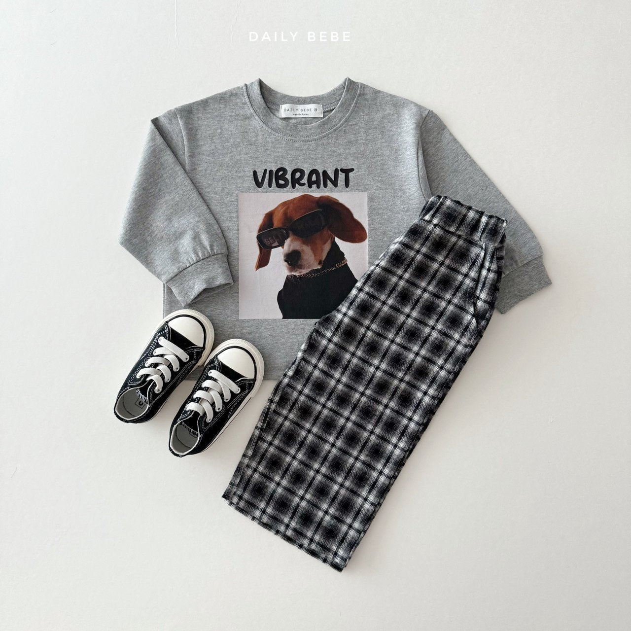 Checkered school pants