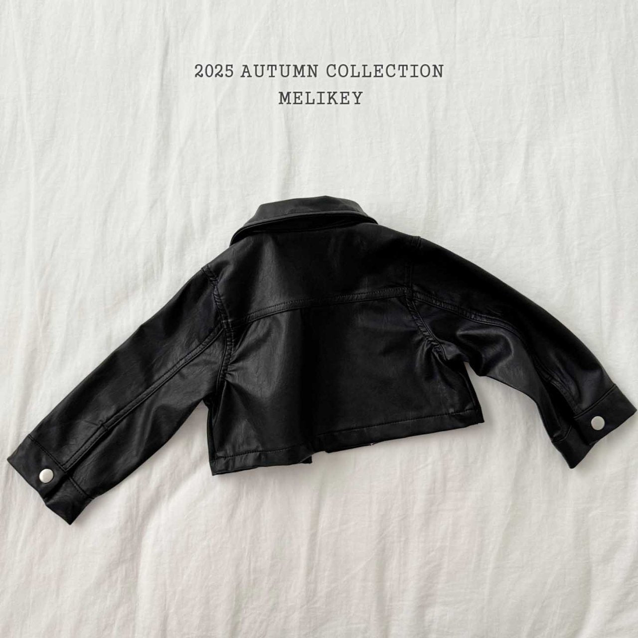 Leather short jacket