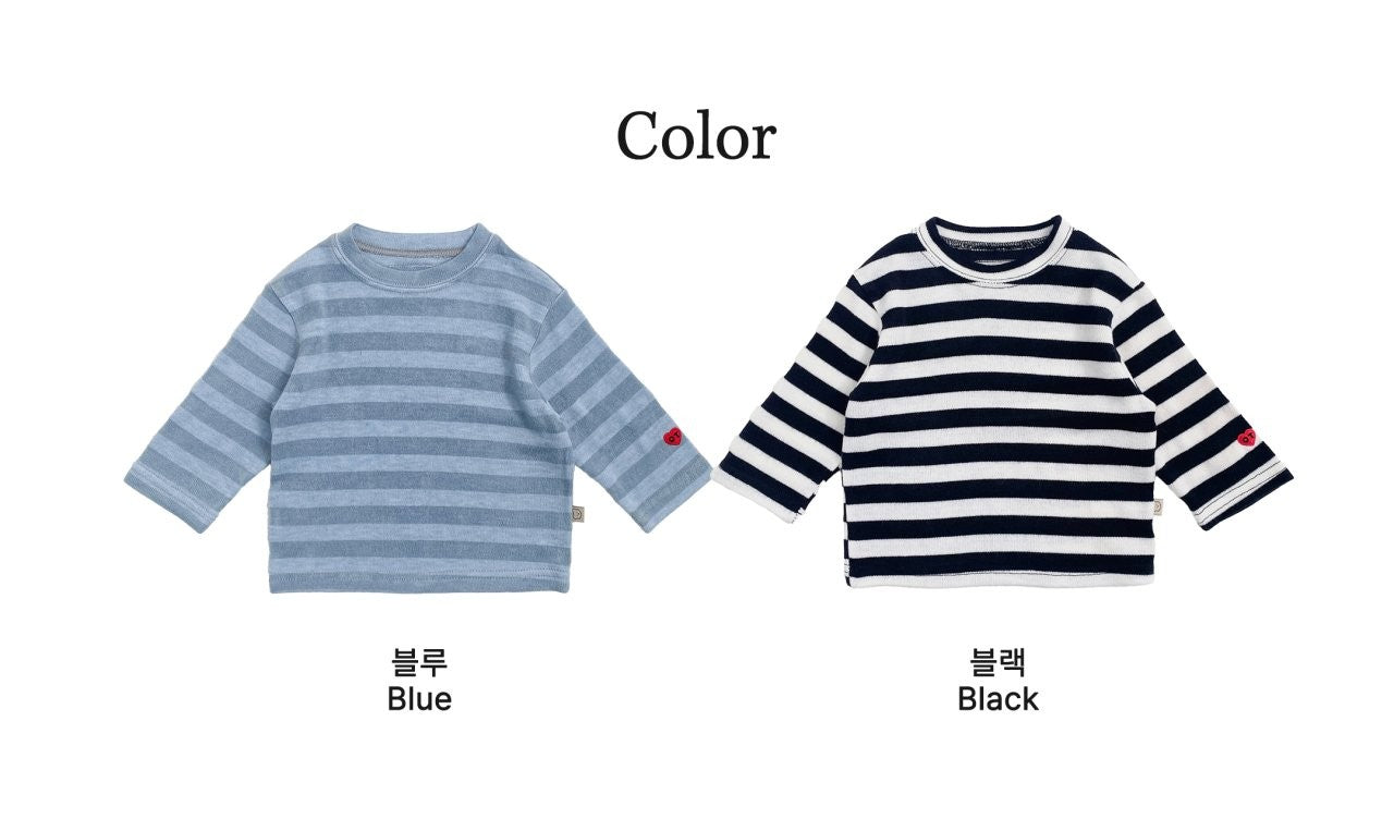 Mixed stripes top