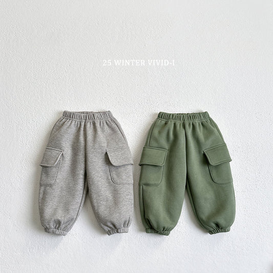 Winter cargo joggers