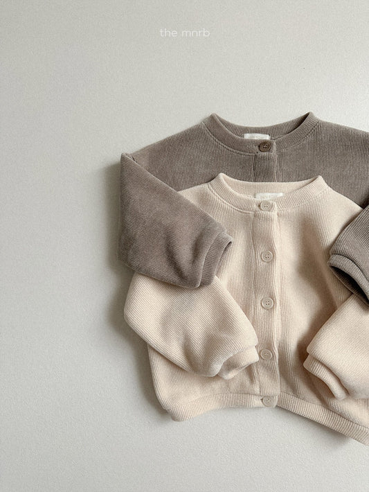 Velour cardigan