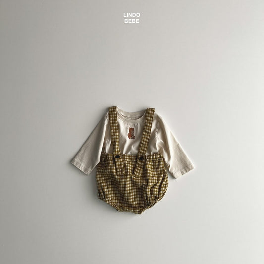 Checkered suspender bloomers