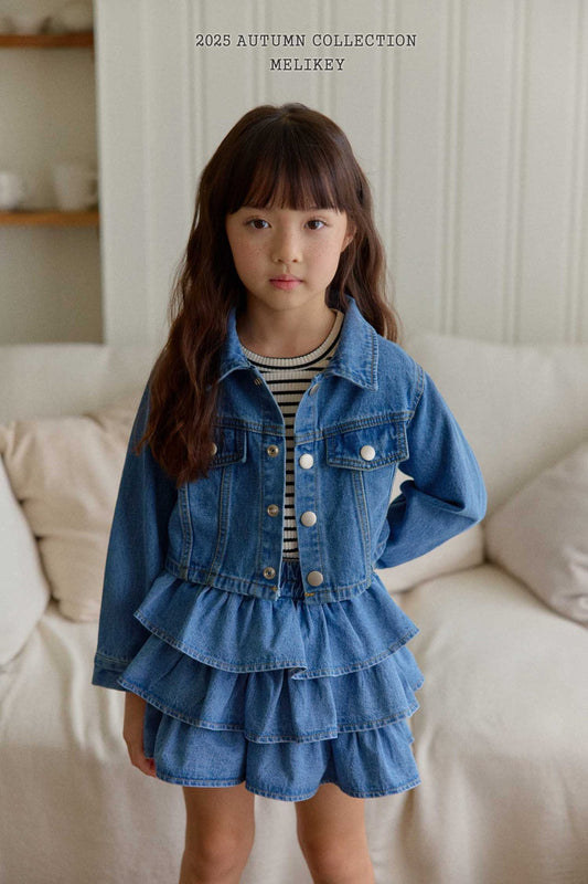 Denim short jacket