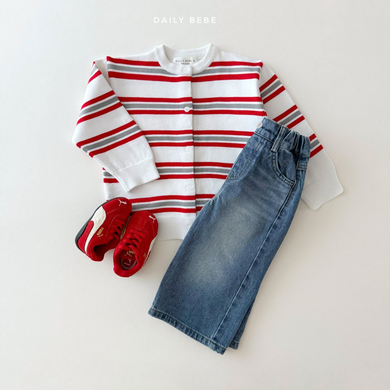 Multi-striped cardigan