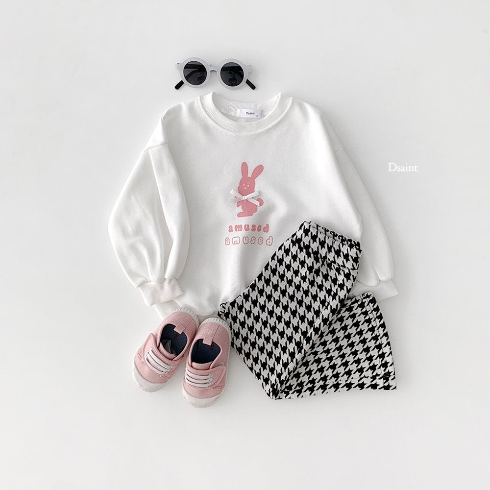 Amused pink ribbon sweatshirt