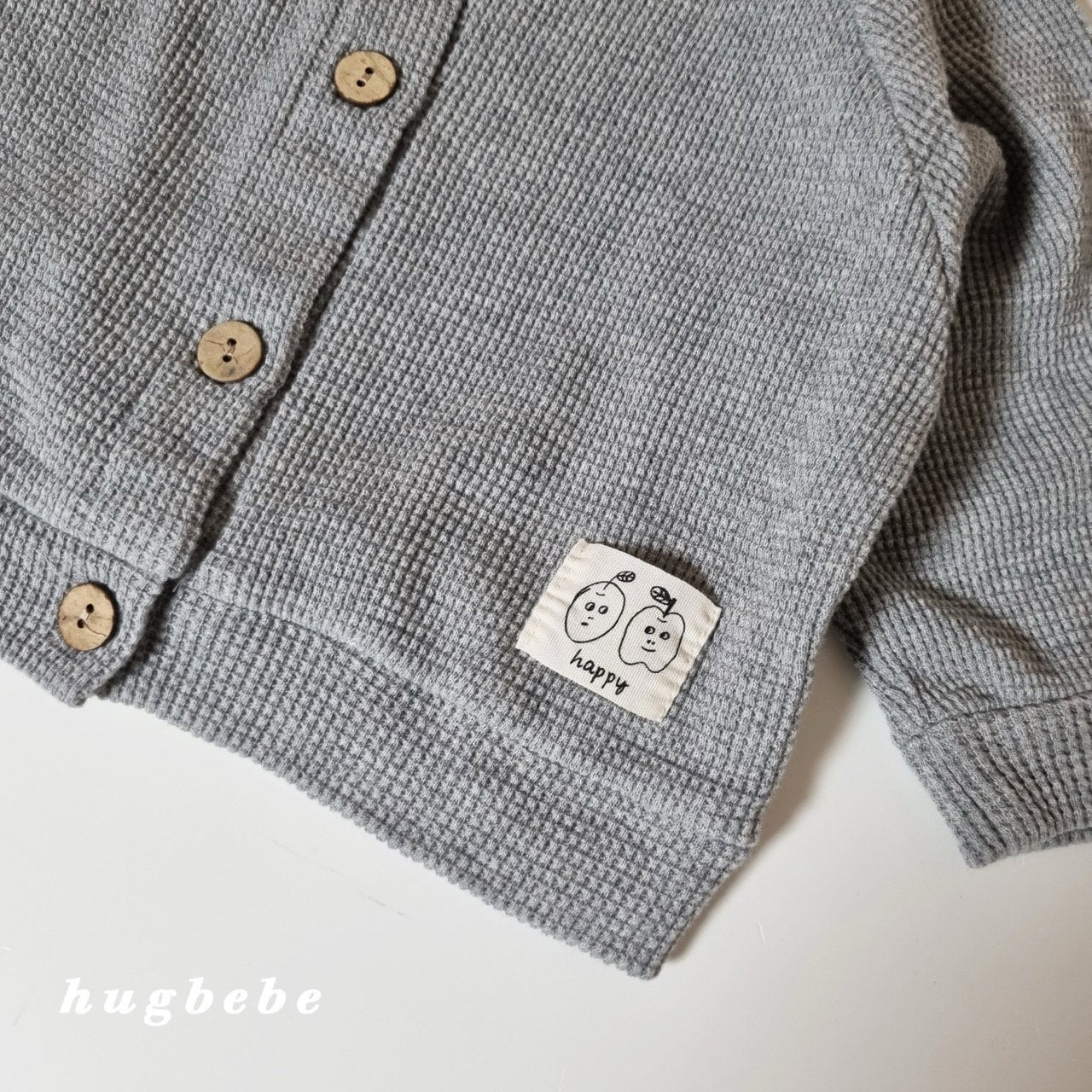 All day waffle cardigan