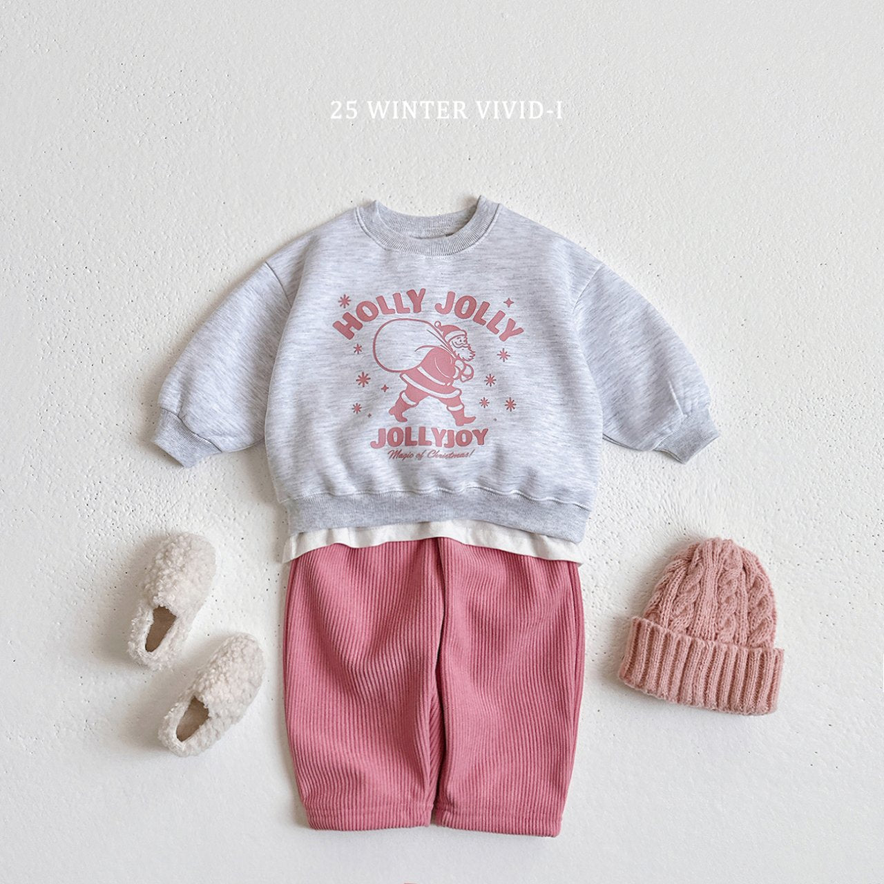 Soft fleece corduroy pants