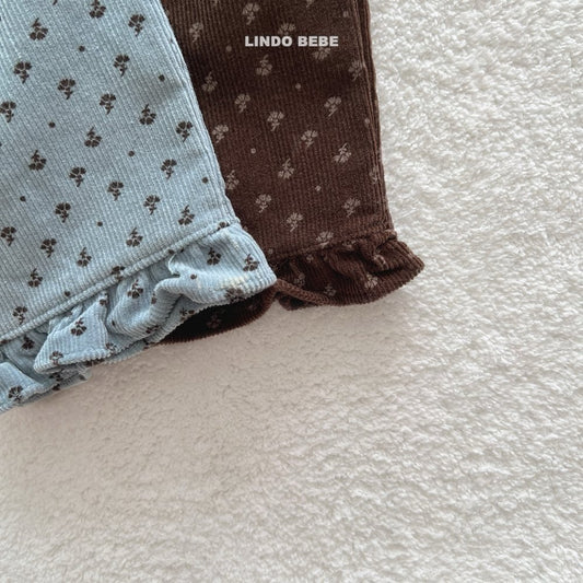 Floral frill suspenders