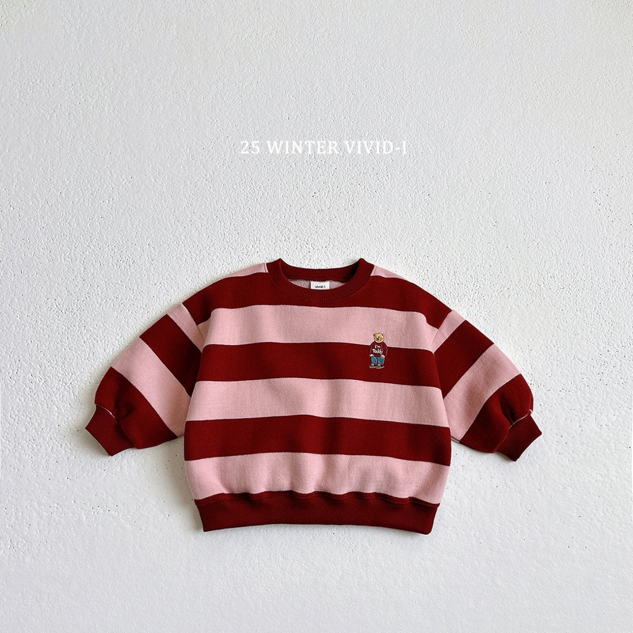 Striped bear sweatshirt