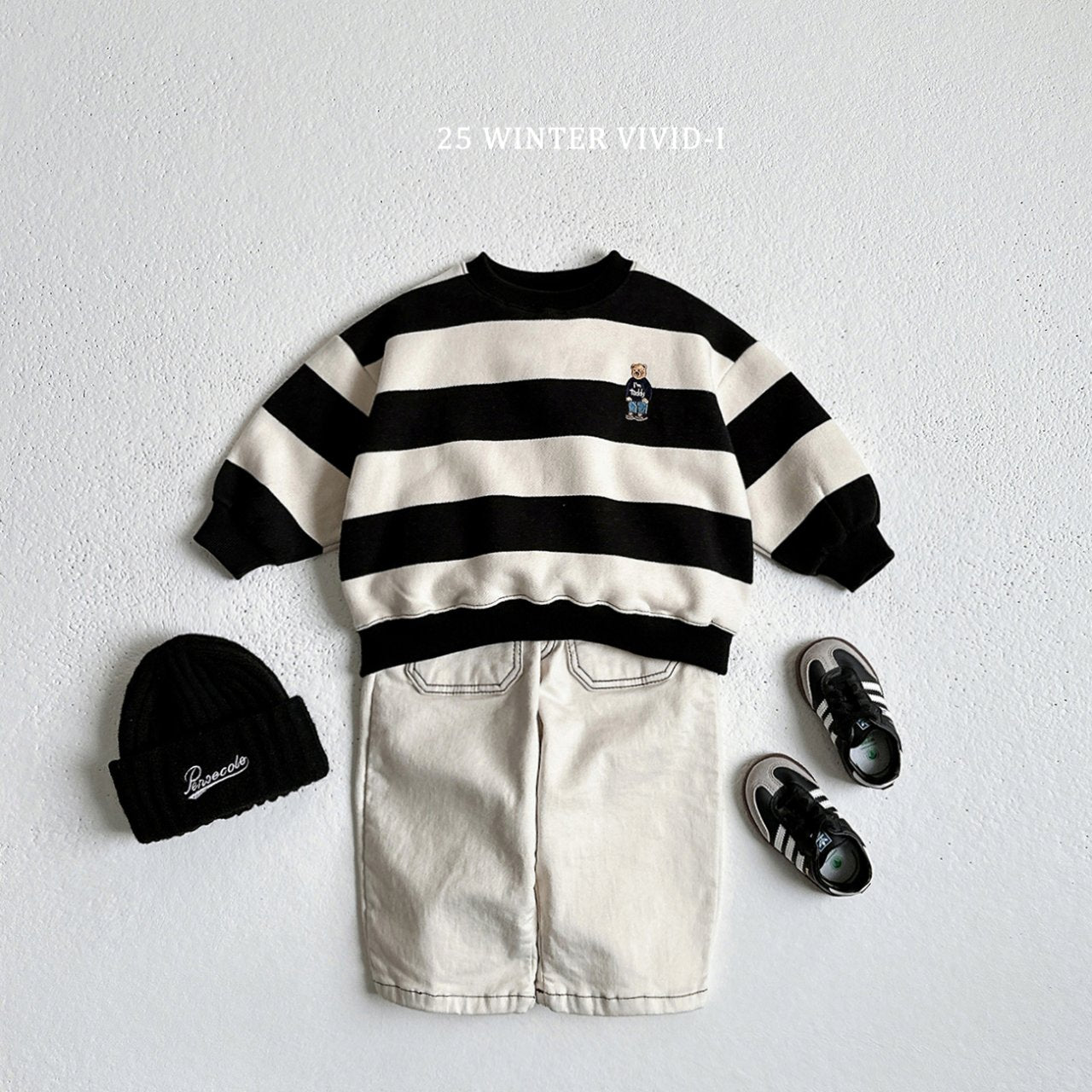 Striped bear sweatshirt