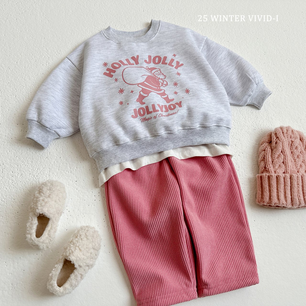 Soft fleece corduroy pants