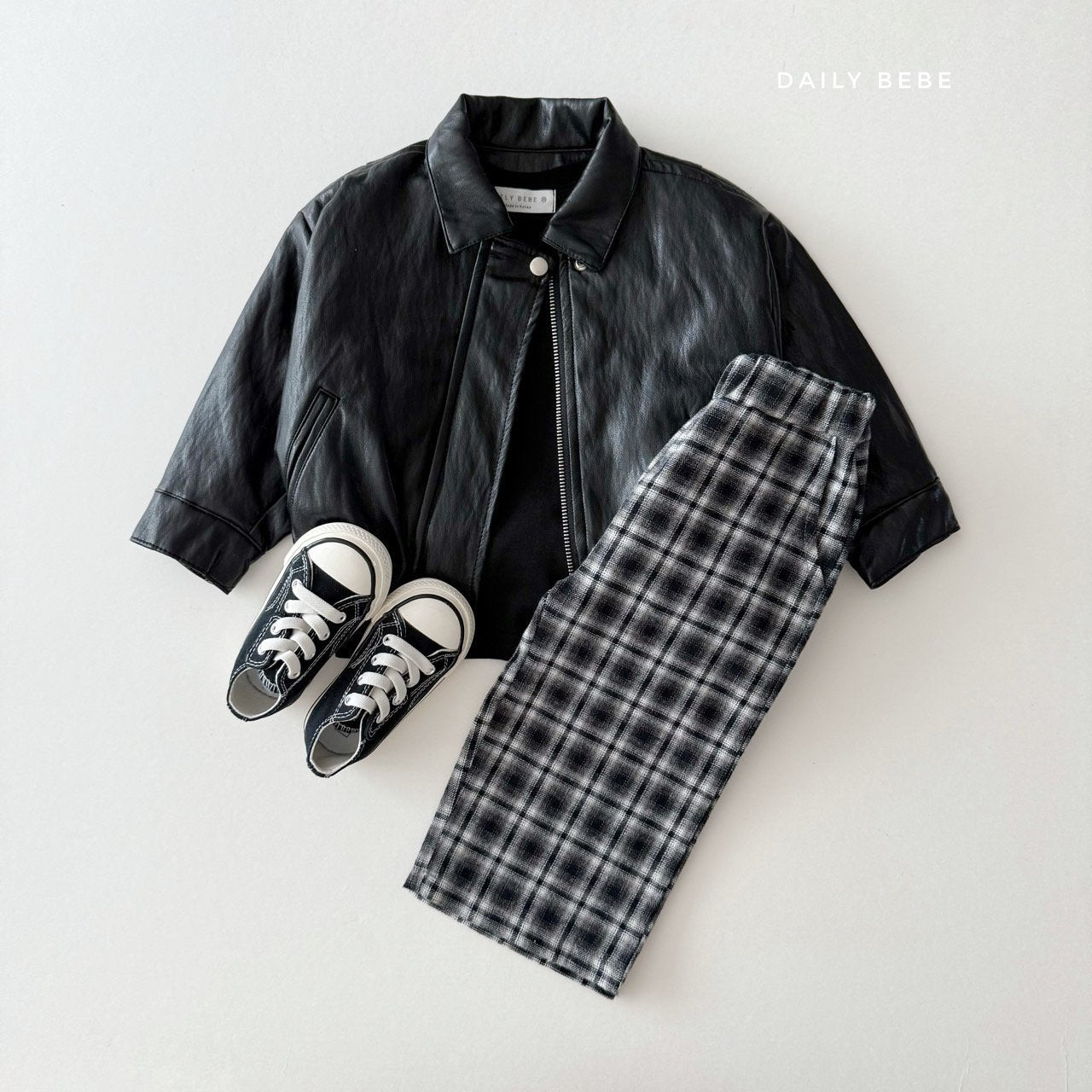 Checkered school pants