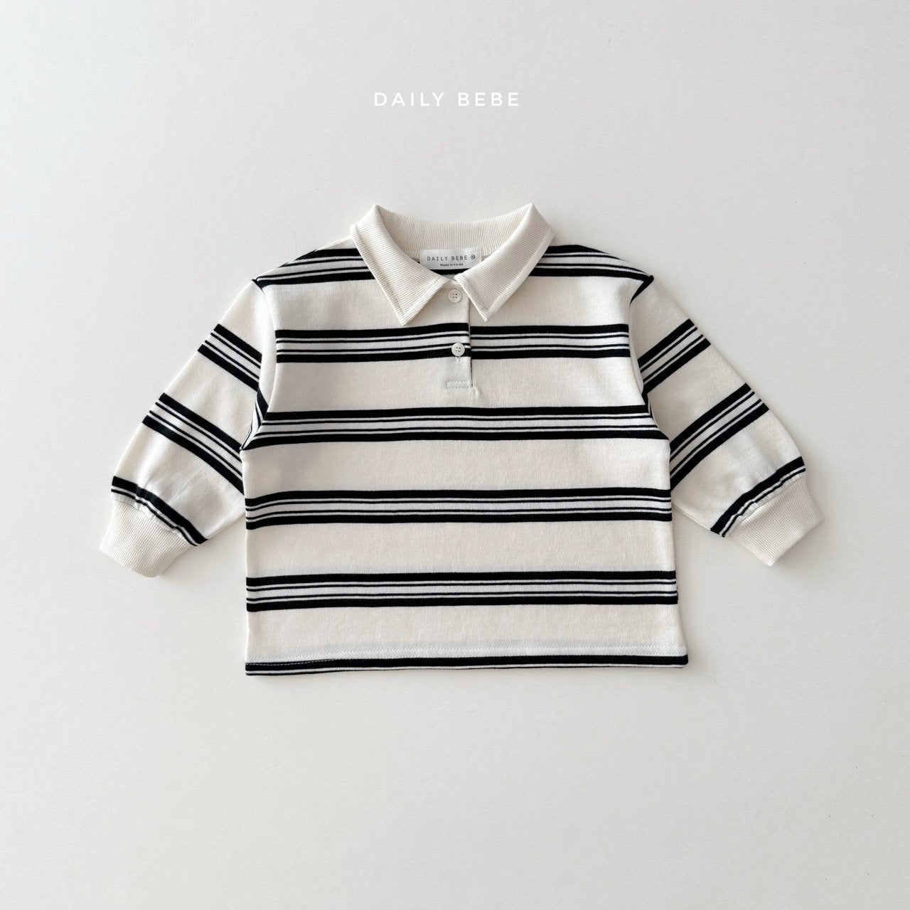 Collar striped shirt