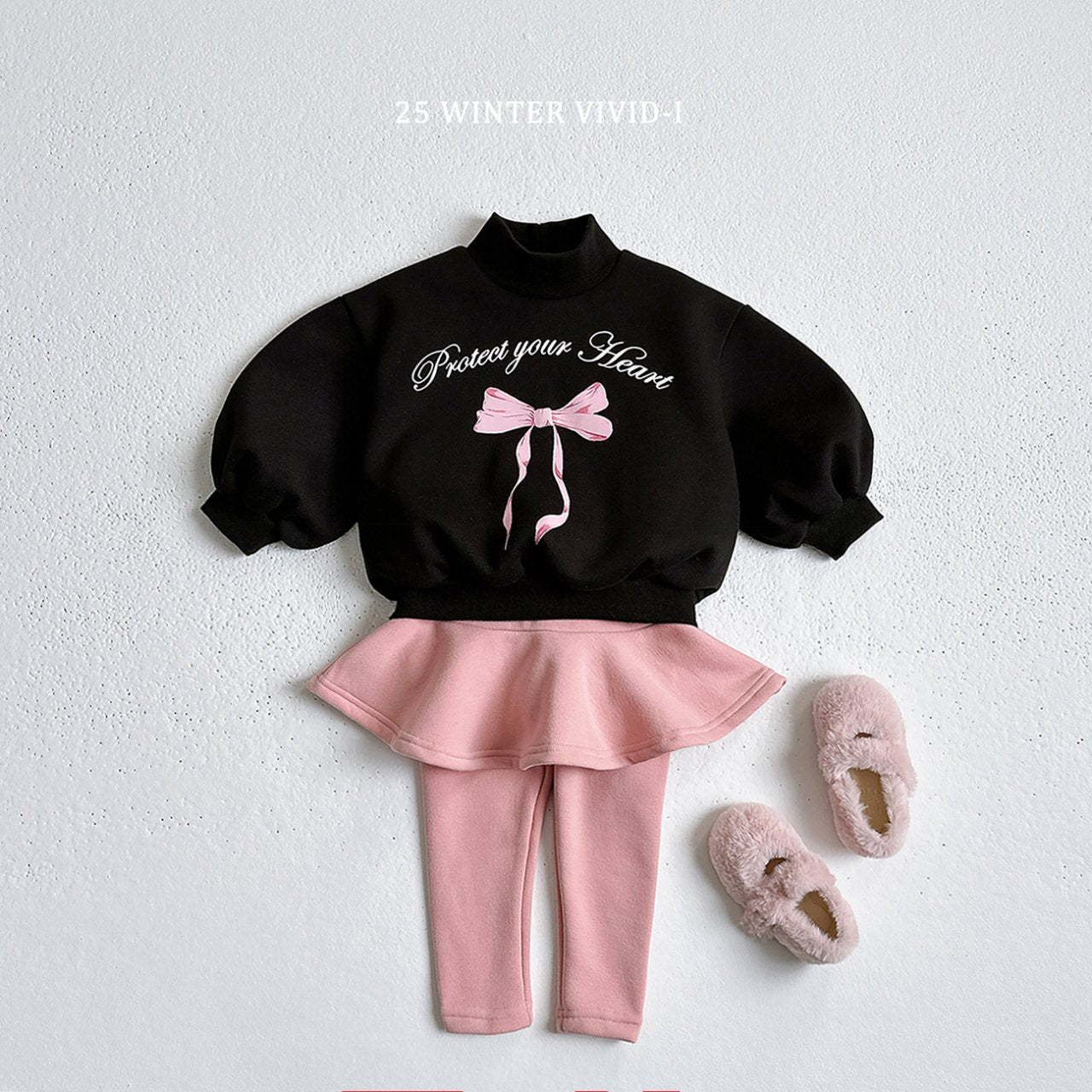 Winter fleece-lined skirt leggings