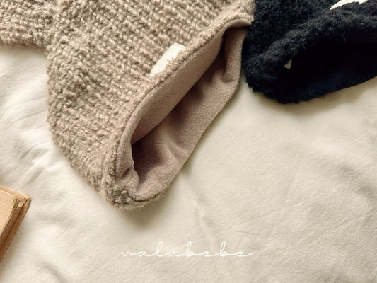 Boucle bear beanie